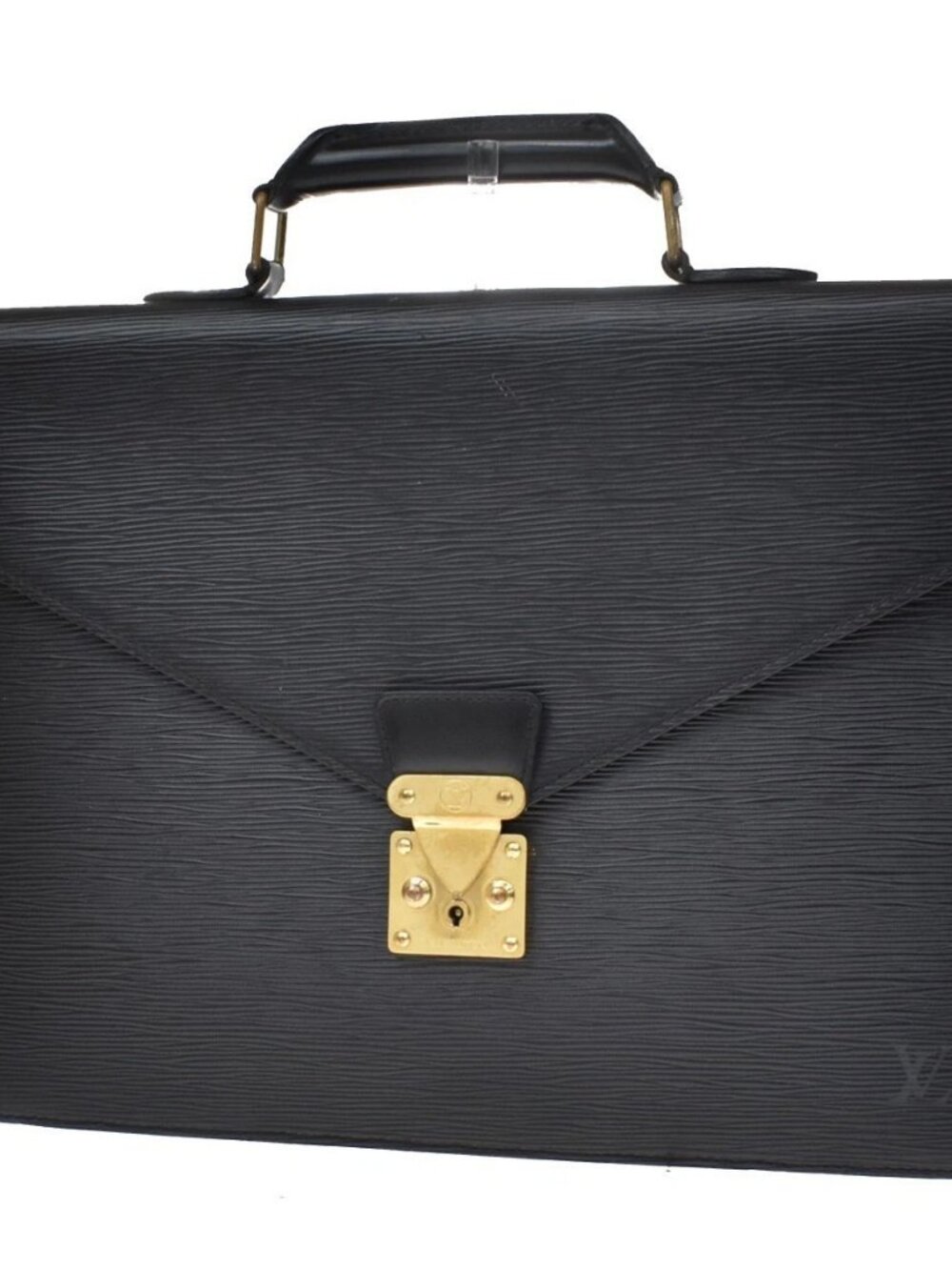 LOUIS VUITTON LV Serviette Conseiller Hand Bag Epi Leather Black M54422 30YJ567